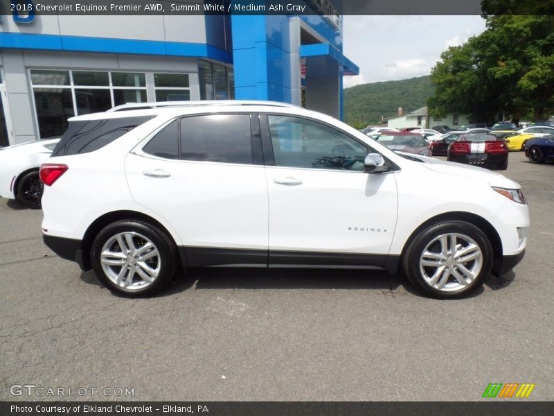 Summit White / Medium Ash Gray 2018 Chevrolet Equinox Premier AWD