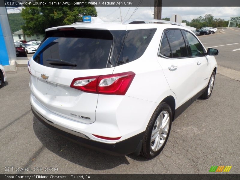 Summit White / Medium Ash Gray 2018 Chevrolet Equinox Premier AWD