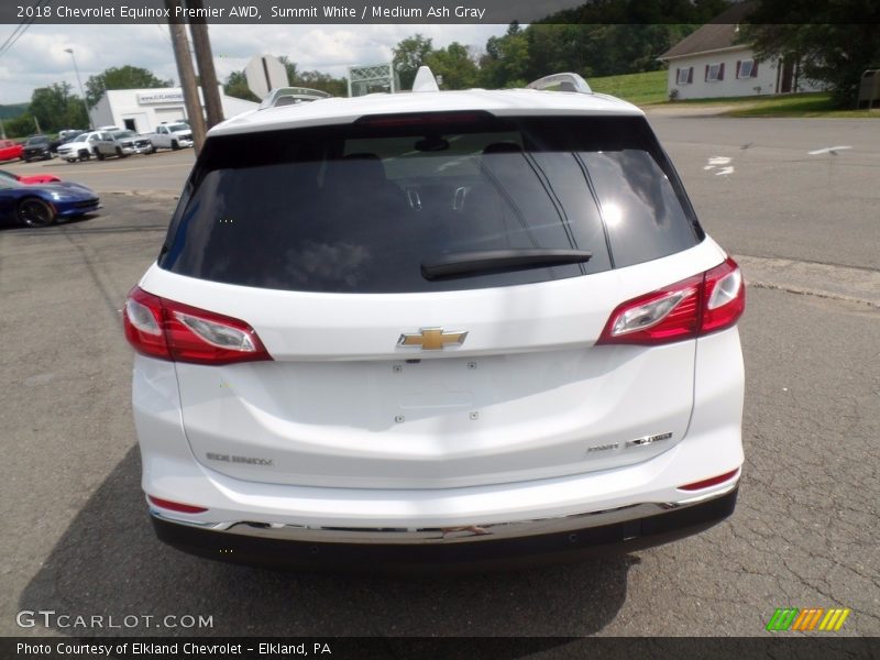 Summit White / Medium Ash Gray 2018 Chevrolet Equinox Premier AWD