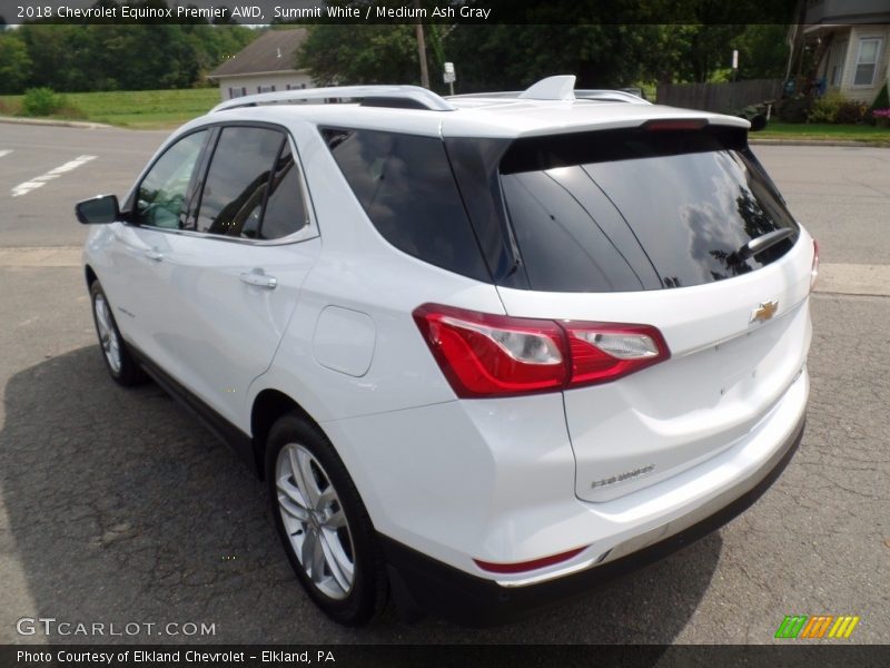 Summit White / Medium Ash Gray 2018 Chevrolet Equinox Premier AWD