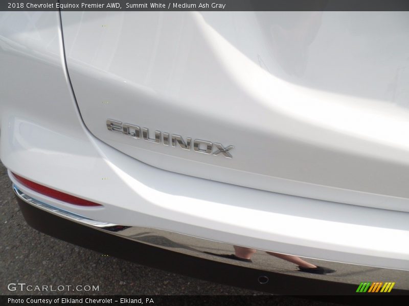 Summit White / Medium Ash Gray 2018 Chevrolet Equinox Premier AWD