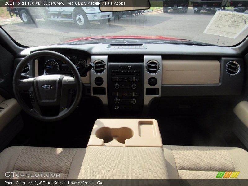 Red Candy Metallic / Pale Adobe 2011 Ford F150 XLT SuperCrew