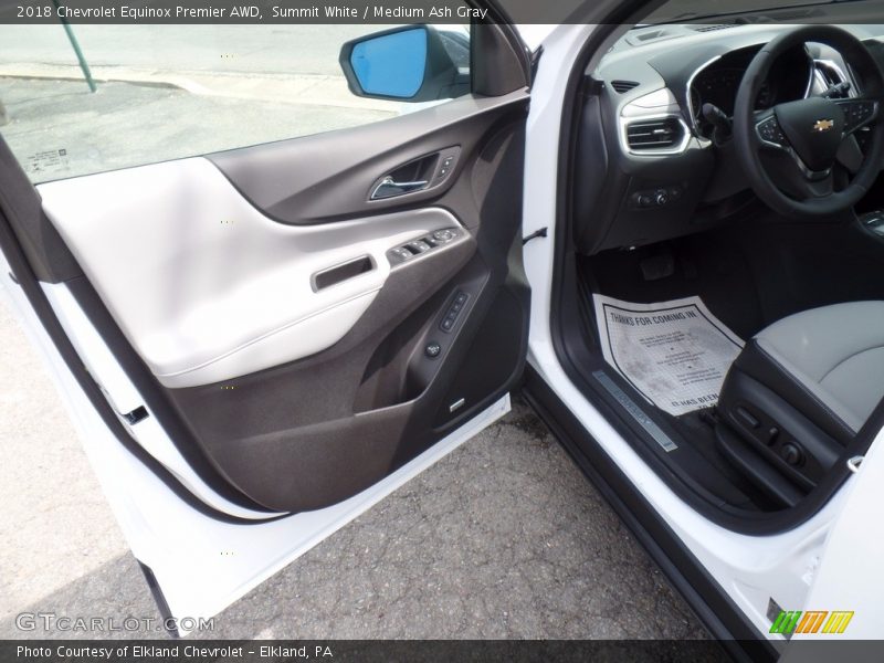 Summit White / Medium Ash Gray 2018 Chevrolet Equinox Premier AWD