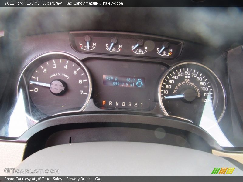 Red Candy Metallic / Pale Adobe 2011 Ford F150 XLT SuperCrew