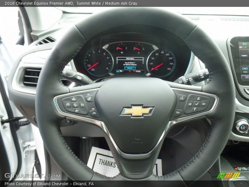 Summit White / Medium Ash Gray 2018 Chevrolet Equinox Premier AWD