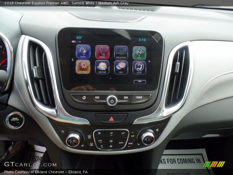 Summit White / Medium Ash Gray 2018 Chevrolet Equinox Premier AWD
