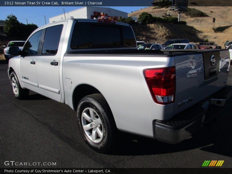 Brilliant Silver / Charcoal 2012 Nissan Titan SV Crew Cab