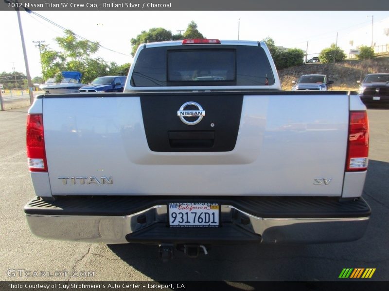 Brilliant Silver / Charcoal 2012 Nissan Titan SV Crew Cab