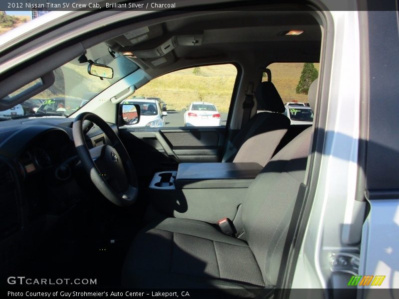 Brilliant Silver / Charcoal 2012 Nissan Titan SV Crew Cab