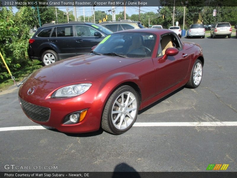 Copper Red Mica / Dune Beige 2012 Mazda MX-5 Miata Grand Touring Roadster