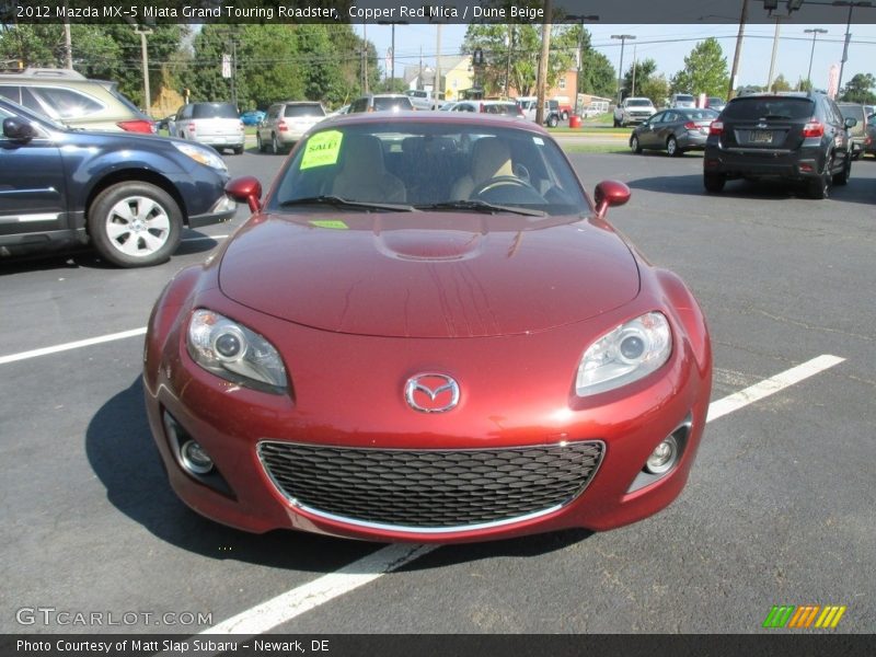 Copper Red Mica / Dune Beige 2012 Mazda MX-5 Miata Grand Touring Roadster
