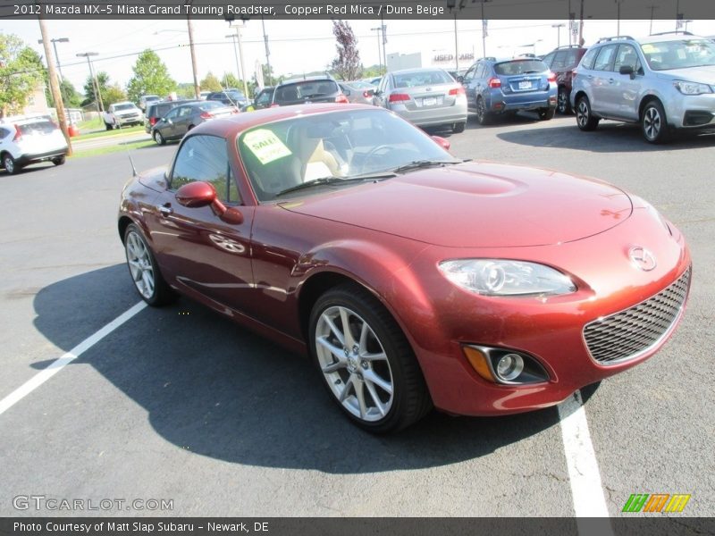 Copper Red Mica / Dune Beige 2012 Mazda MX-5 Miata Grand Touring Roadster