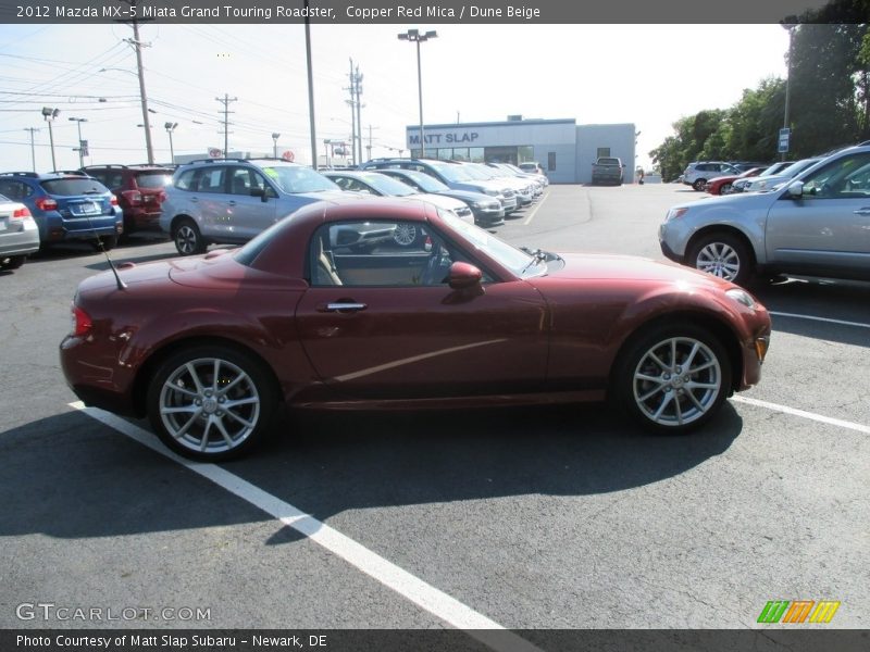 Copper Red Mica / Dune Beige 2012 Mazda MX-5 Miata Grand Touring Roadster