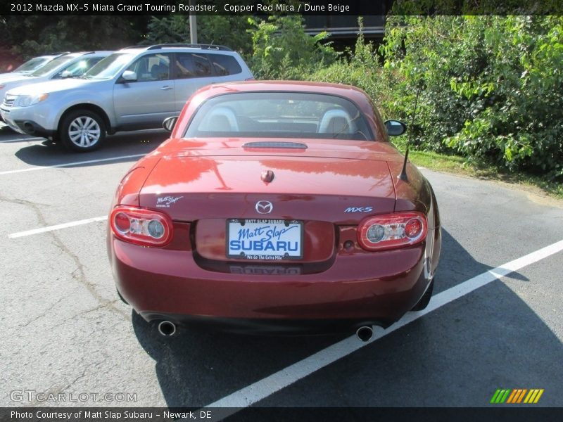 Copper Red Mica / Dune Beige 2012 Mazda MX-5 Miata Grand Touring Roadster