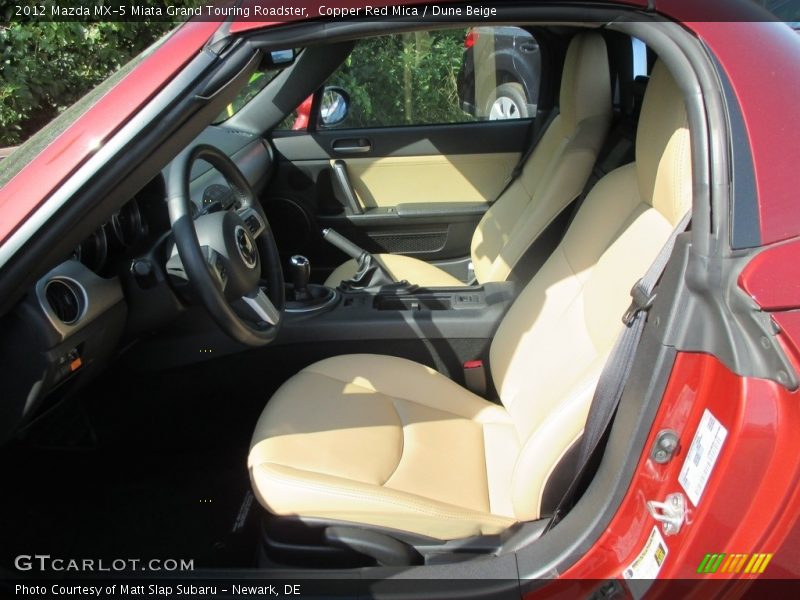 Copper Red Mica / Dune Beige 2012 Mazda MX-5 Miata Grand Touring Roadster