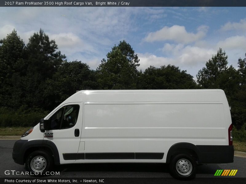 Bright White / Gray 2017 Ram ProMaster 3500 High Roof Cargo Van