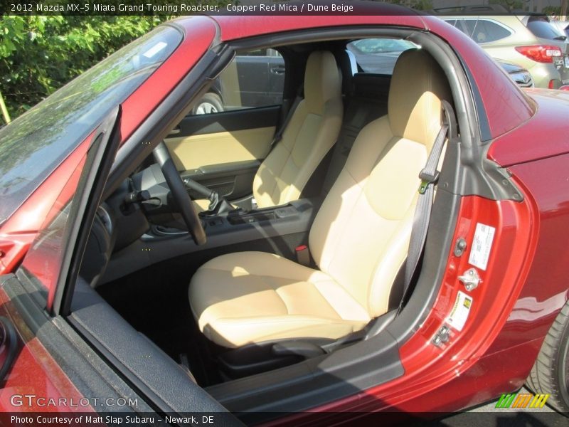 Copper Red Mica / Dune Beige 2012 Mazda MX-5 Miata Grand Touring Roadster