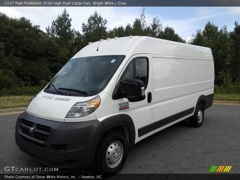 Bright White / Gray 2017 Ram ProMaster 3500 High Roof Cargo Van