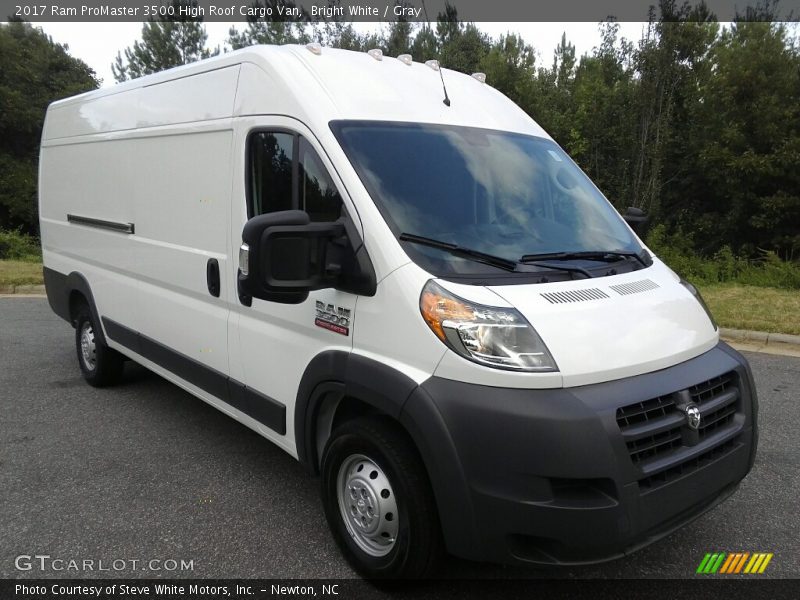 Bright White / Gray 2017 Ram ProMaster 3500 High Roof Cargo Van