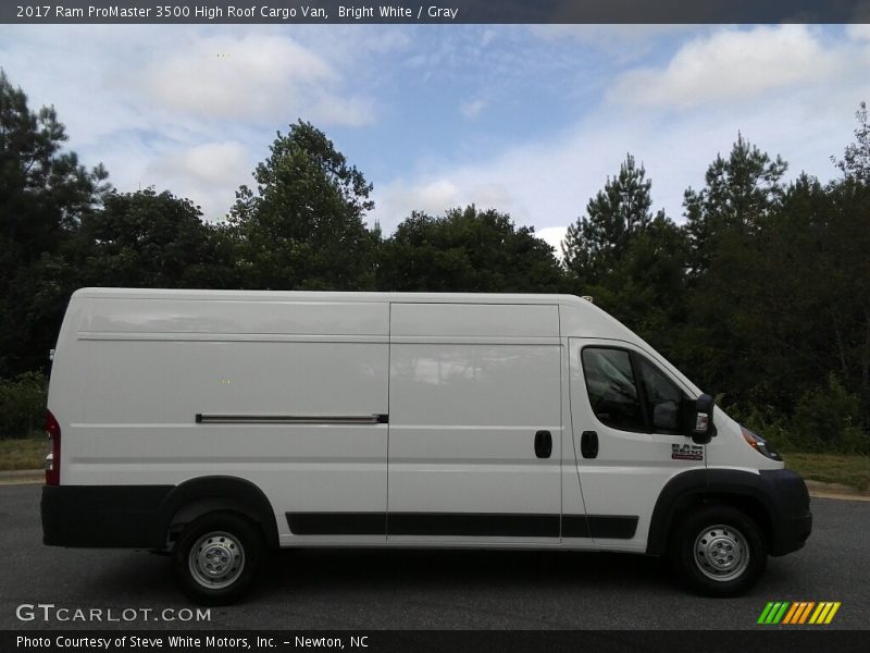 Bright White / Gray 2017 Ram ProMaster 3500 High Roof Cargo Van