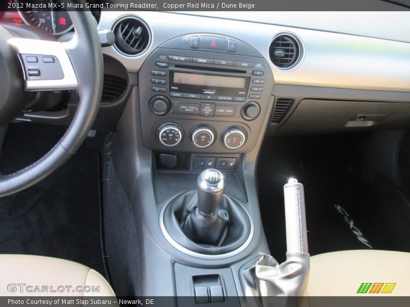 Copper Red Mica / Dune Beige 2012 Mazda MX-5 Miata Grand Touring Roadster