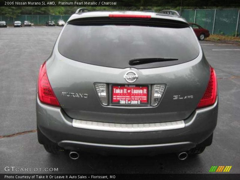 Platinum Pearl Metallic / Charcoal 2006 Nissan Murano SL AWD