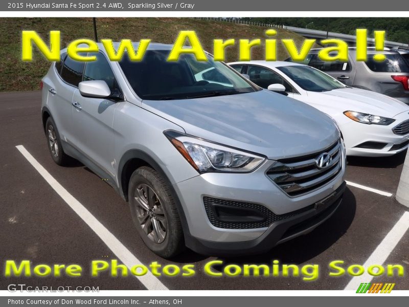 Sparkling Silver / Gray 2015 Hyundai Santa Fe Sport 2.4 AWD