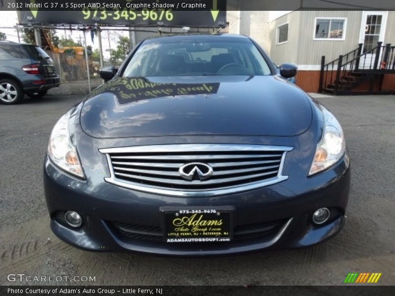 Graphite Shadow / Graphite 2012 Infiniti G 37 x S Sport AWD Sedan