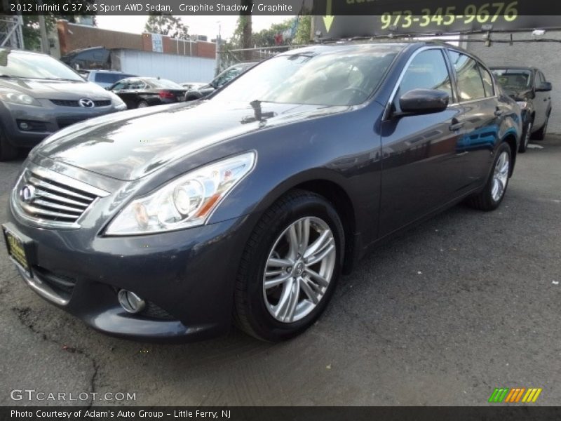 Graphite Shadow / Graphite 2012 Infiniti G 37 x S Sport AWD Sedan