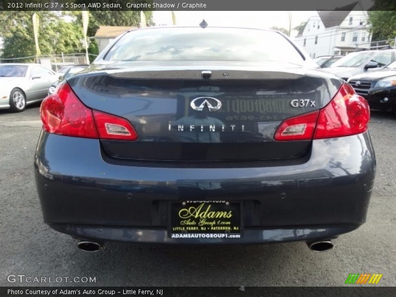 Graphite Shadow / Graphite 2012 Infiniti G 37 x S Sport AWD Sedan