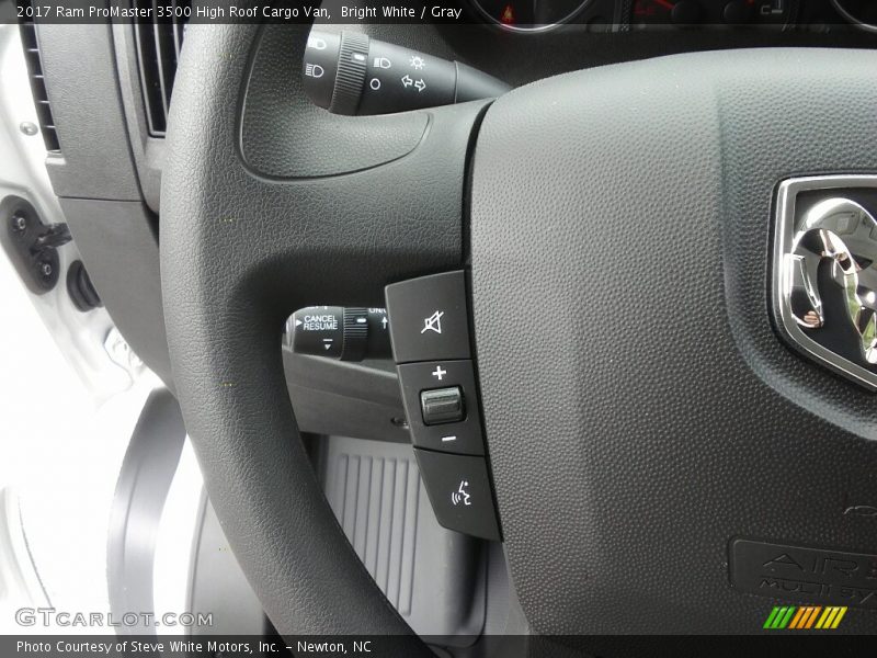 Bright White / Gray 2017 Ram ProMaster 3500 High Roof Cargo Van