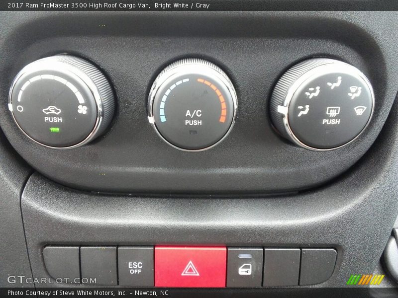 Bright White / Gray 2017 Ram ProMaster 3500 High Roof Cargo Van