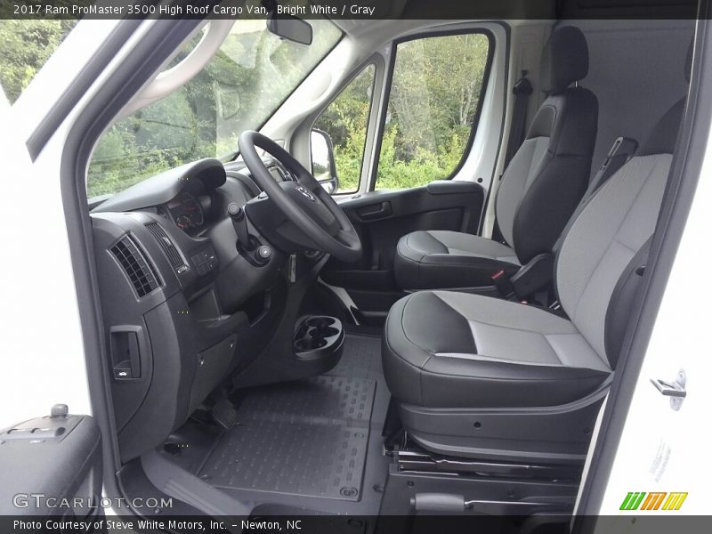 Bright White / Gray 2017 Ram ProMaster 3500 High Roof Cargo Van