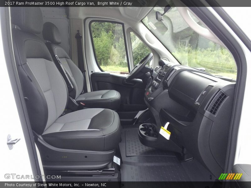 Bright White / Gray 2017 Ram ProMaster 3500 High Roof Cargo Van