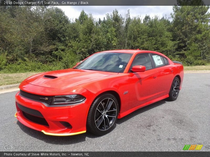 Go Mango / Black 2018 Dodge Charger R/T Scat Pack