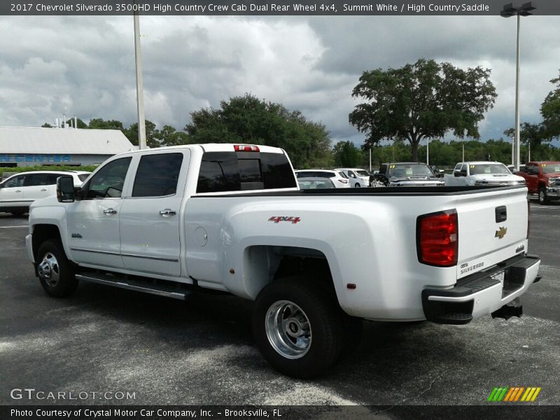 Summit White / High Country Saddle 2017 Chevrolet Silverado 3500HD High Country Crew Cab Dual Rear Wheel 4x4