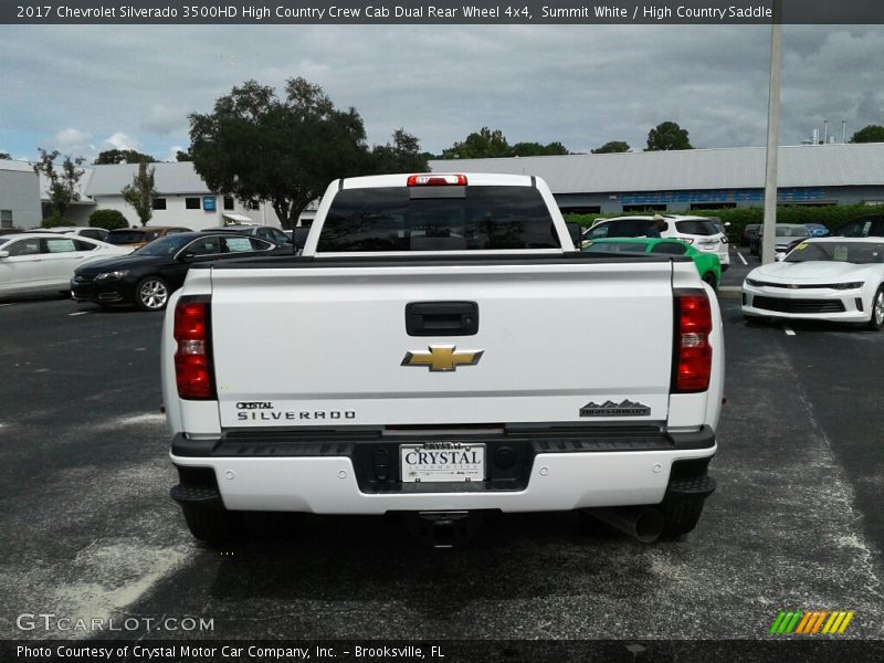 Summit White / High Country Saddle 2017 Chevrolet Silverado 3500HD High Country Crew Cab Dual Rear Wheel 4x4