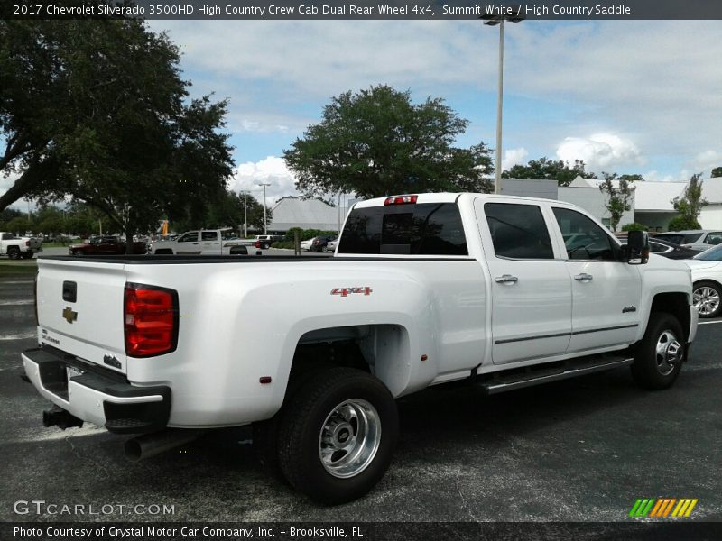 Summit White / High Country Saddle 2017 Chevrolet Silverado 3500HD High Country Crew Cab Dual Rear Wheel 4x4