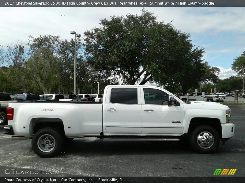 Summit White / High Country Saddle 2017 Chevrolet Silverado 3500HD High Country Crew Cab Dual Rear Wheel 4x4