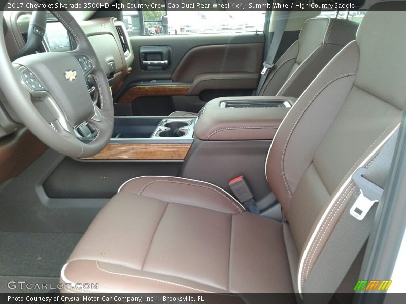Summit White / High Country Saddle 2017 Chevrolet Silverado 3500HD High Country Crew Cab Dual Rear Wheel 4x4
