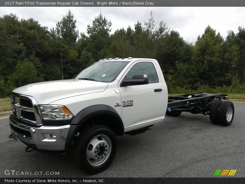 Bright White / Black/Diesel Gray 2017 Ram 5500 Tradesman Regular Cab Chassis