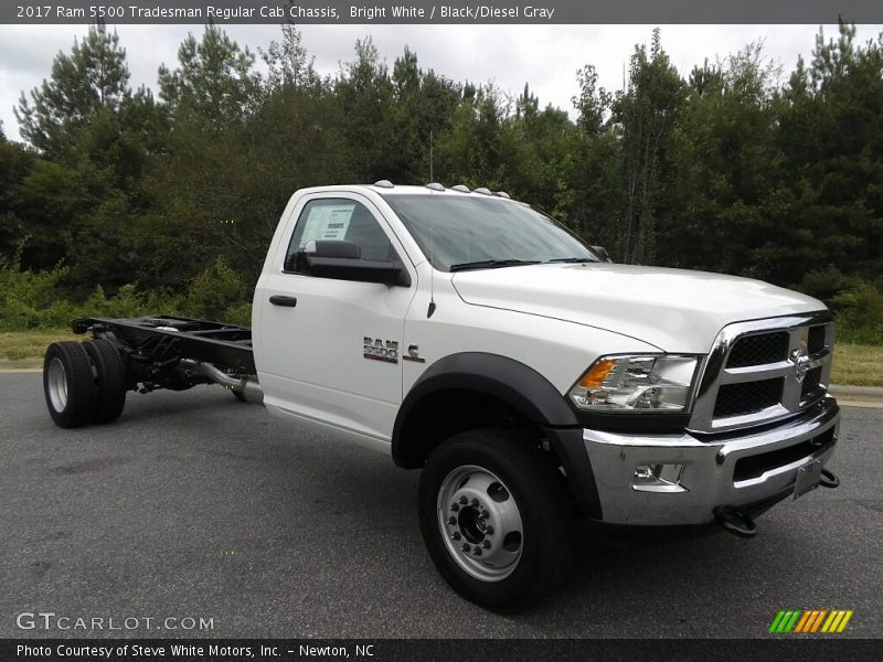 Bright White / Black/Diesel Gray 2017 Ram 5500 Tradesman Regular Cab Chassis