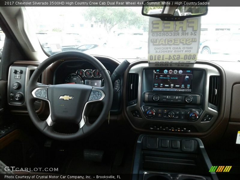 Summit White / High Country Saddle 2017 Chevrolet Silverado 3500HD High Country Crew Cab Dual Rear Wheel 4x4