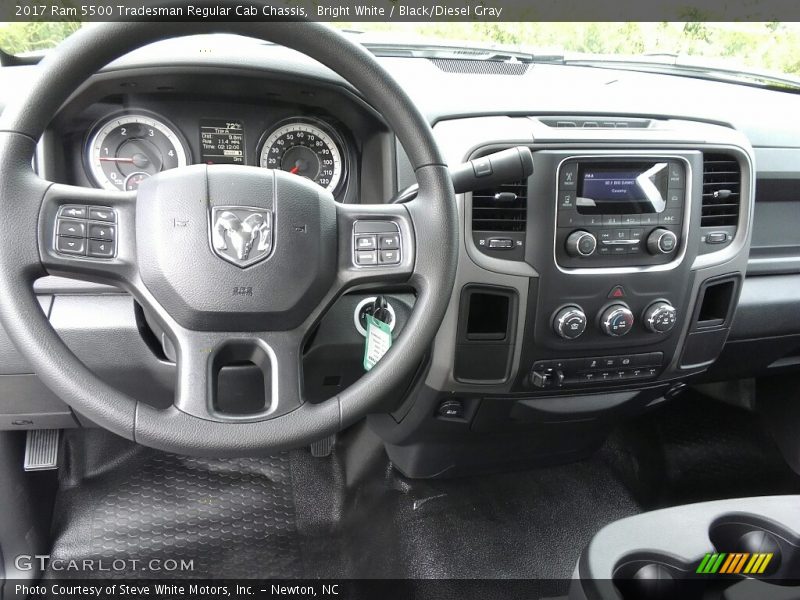 Bright White / Black/Diesel Gray 2017 Ram 5500 Tradesman Regular Cab Chassis