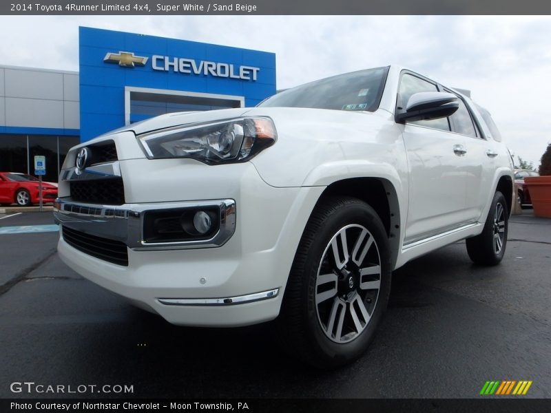 Super White / Sand Beige 2014 Toyota 4Runner Limited 4x4