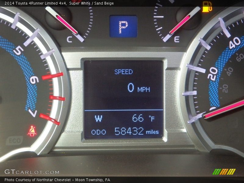 Super White / Sand Beige 2014 Toyota 4Runner Limited 4x4