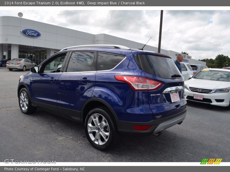 Deep Impact Blue / Charcoal Black 2014 Ford Escape Titanium 2.0L EcoBoost 4WD