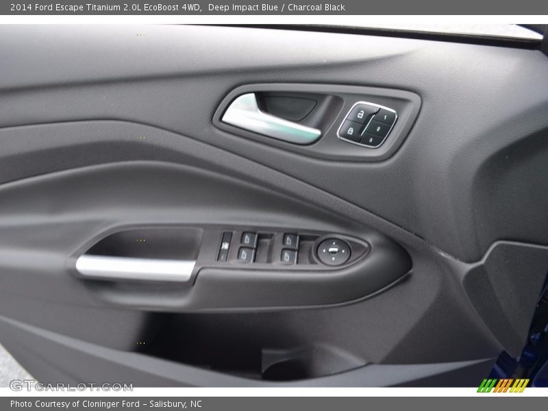 Deep Impact Blue / Charcoal Black 2014 Ford Escape Titanium 2.0L EcoBoost 4WD
