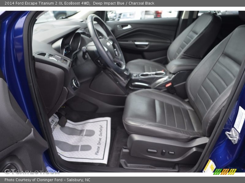 Deep Impact Blue / Charcoal Black 2014 Ford Escape Titanium 2.0L EcoBoost 4WD