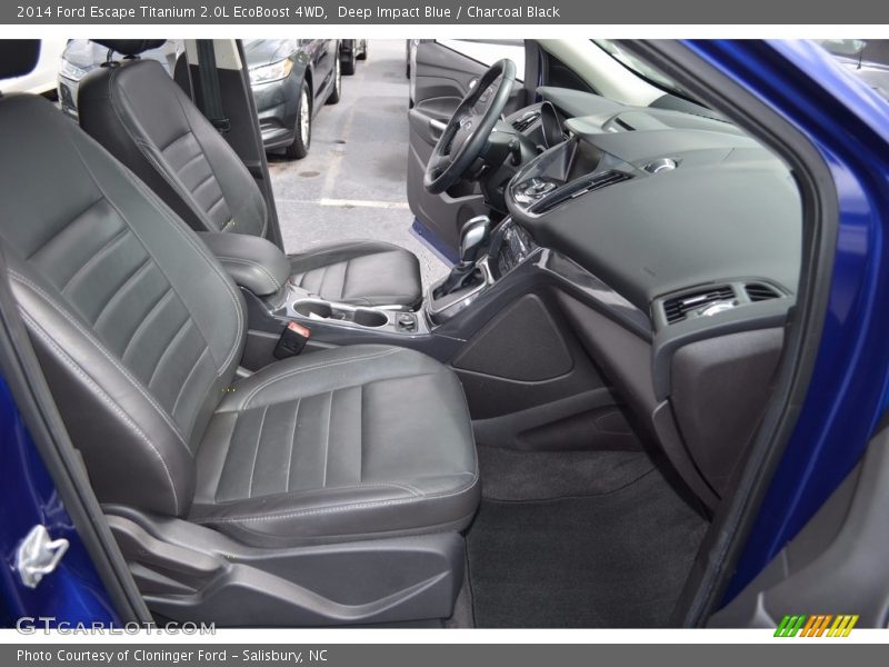 Deep Impact Blue / Charcoal Black 2014 Ford Escape Titanium 2.0L EcoBoost 4WD